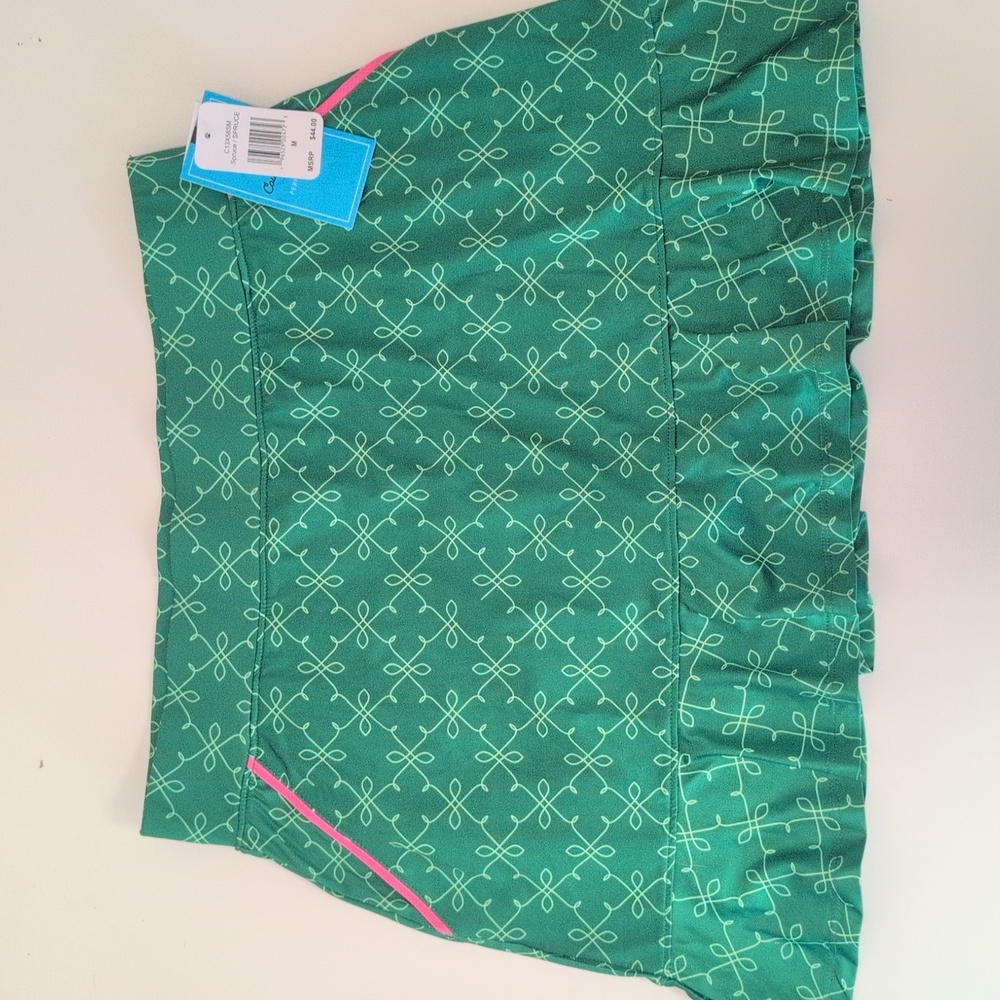 Court Haley Patterned Green Golf Skirt